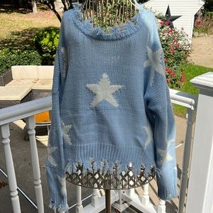 Blue Sweater with Stars ⭐️